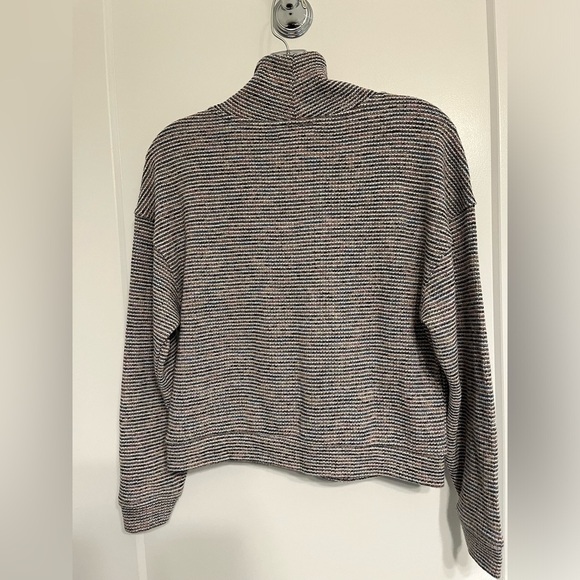 Madewell Rainbow Textured Ribbed Turtleneck Top, size small - Picture 8 of 13